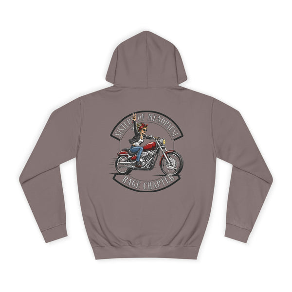 Funny Biker Hoodie for Women | Menopause Humour Motorcycle Hoodie | Menopause Chapter | Female Riders | Next Chapter Life Hoodie