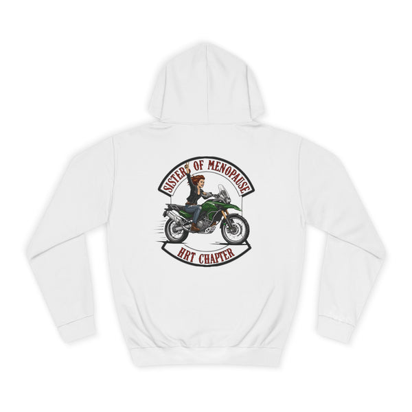 Funny Biker Hoodie for Women | Menopause Humour Motorcycle Hoodie | Menopause Chapter | Female Riders | Next Chapter Life Hoodie