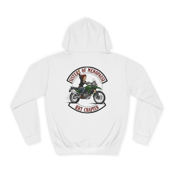 Funny Biker Hoodie for Women | Menopause Humour Motorcycle Hoodie | Menopause Chapter | Female Riders | Next Chapter Life Hoodie