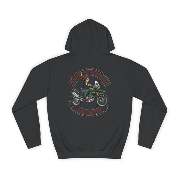 Funny Biker Hoodie for Women | Menopause Humour Motorcycle Hoodie | Menopause Chapter | Female Riders | Next Chapter Life Hoodie
