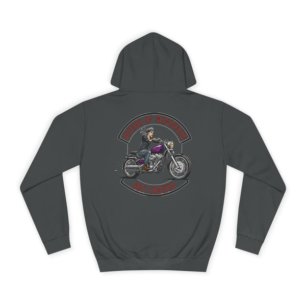Funny Biker Hoodie for Women | Menopause Humour Motorcycle Hoodie |  Gift for Female Riders | Next Chapter Life Hoodie | HRT Chapter