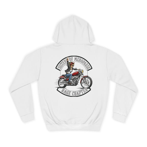 Funny Biker Hoodie for Women | Menopause Humour Motorcycle Hoodie | Menopause Chapter | Female Riders | Next Chapter Life Hoodie