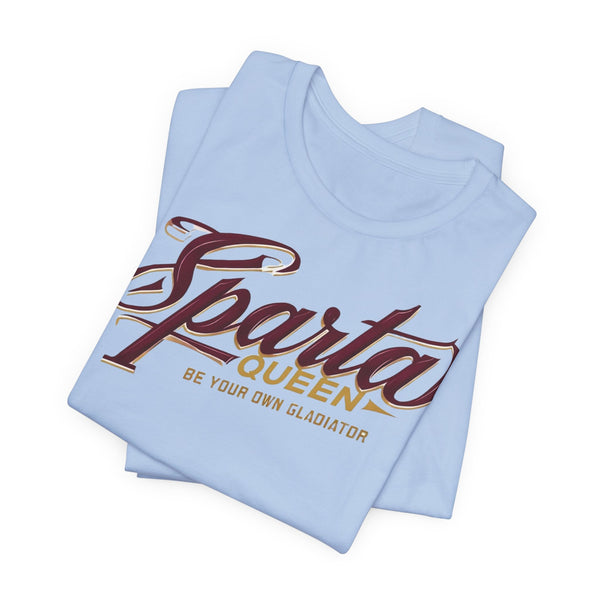 Sparta Queen Tee, Gladiator Shirt, Strength Motivational Tee, Fitness Apparel, Empowerment Gift, Workout Motivation Shirt