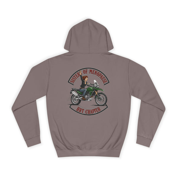 Funny Biker Hoodie for Women | Menopause Humour Motorcycle Hoodie | Menopause Chapter | Female Riders | Next Chapter Life Hoodie