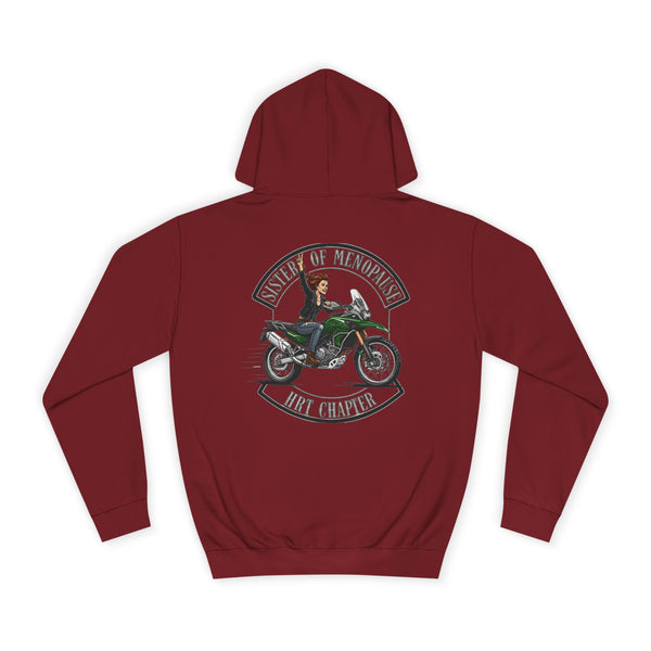 Funny Biker Hoodie for Women | Menopause Humour Motorcycle Hoodie | Menopause Chapter | Female Riders | Next Chapter Life Hoodie