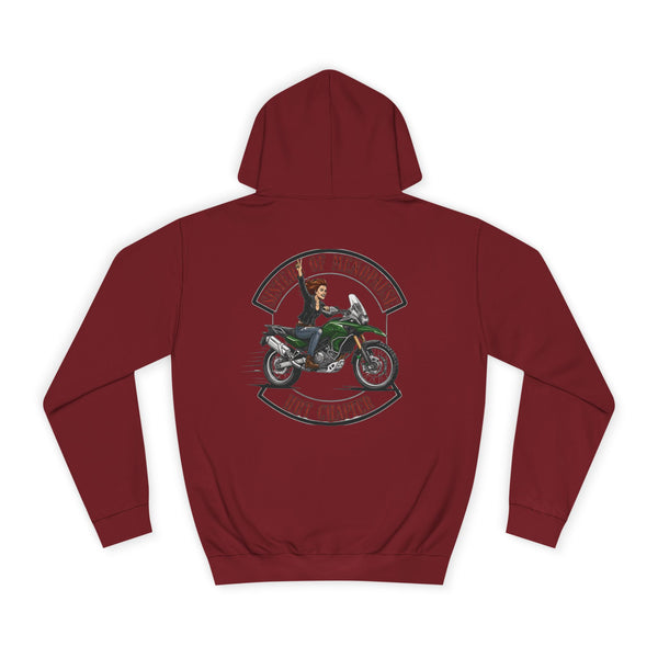 Funny Biker Hoodie for Women | Menopause Humour Motorcycle Hoodie | Menopause Chapter | Female Riders | Next Chapter Life Hoodie