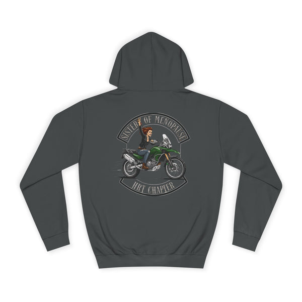 Funny Biker Hoodie for Women | Menopause Humour Motorcycle Hoodie | Menopause Chapter | Female Riders | Next Chapter Life Hoodie