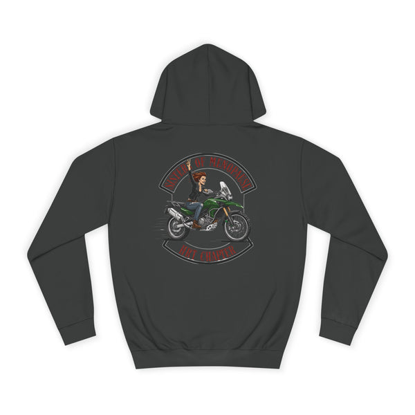 Funny Biker Hoodie for Women | Menopause Humour Motorcycle Hoodie | Menopause Chapter | Female Riders | Next Chapter Life Hoodie