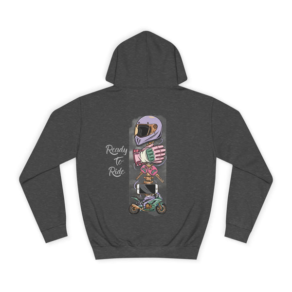Ready to Ride Hoodie, Asphalt Goddess, Female Biker Hoodie, Gift for her,  Bike Life, Women Bikers, Biker